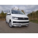 Защита переднего бампера с ДХО 60 мм ТСС для Volkswagen Caravelle T6 2015-2021