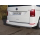 Защита заднего бампера овальная 75х42 мм ТСС для Volkswagen Transporter T6 2015-2021