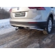 Защита задняя уголки 42 мм ТСС для Volkswagen Tiguan 2016-2021