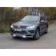 Защита передняя двойная с ДХО 60-60 мм ТСС для Volkswagen Touareg R-Line 2014-2017