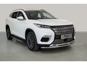 Защита переднего бампера 42 мм для Cheryexeed TXL № CHEREXETXL20-27