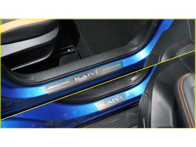 Накладки на пороги (лист шлифованный надпись Kaiyi) 4шт ТСС для Kaiyi X3 Pro 1.5 2022 – н.в.  
