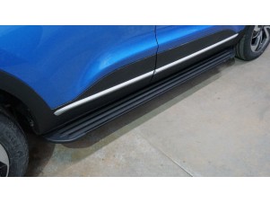 Пороги алюминиевые "Slim Line Black" 1720 мм для Kaiyi X3 Pro 1.5 2022 – н.в. KAIX3P23-04B