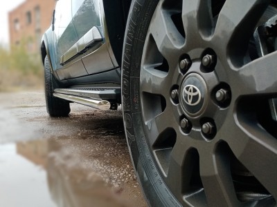 Обвод штатного порога d-43 для Toyota Land Cruiser Prado 250 2023-н.в. ДИЗЕЛЬ
