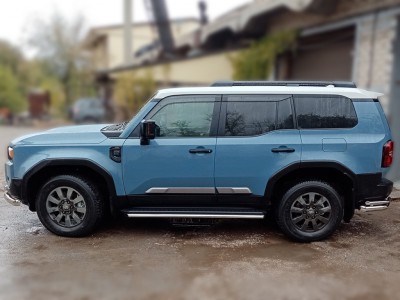 Обвод штатного порога d-43 для Toyota Land Cruiser Prado 250 2023-н.в. ДИЗЕЛЬ