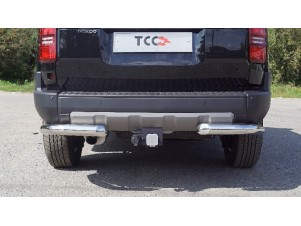 Защита задняя (уголки) 76,1 мм для Toyota Land Cruiser 250 Prado 2024-н.в. №TOYLC25024-10