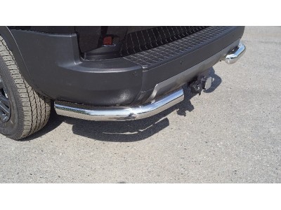 Защита задняя (уголки) 76,1 мм для Toyota Land Cruiser 250 Prado 2024-н.в.