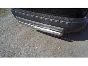 Защита задняя (центральная) 75х42 мм для Toyota Land Cruiser 250 Prado 2024-н.в. №TOYLC25024-14