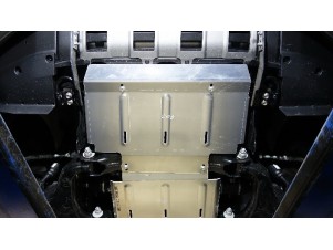 Защита радиаторов (алюминий) 4мм для Toyota Land Cruiser 250 Prado 2.7 (бензин) 2024-н.в. №ZKTCC00707