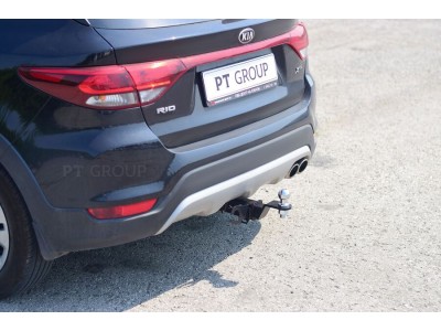 Фаркоп для Kia Rio X-Line 2017-2020, Kia Rio X 2020-2022, Solaris KRX 2024-н.в. съемное крепление шара под американский квадрат