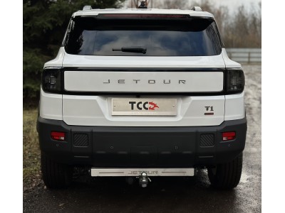 Фаркоп (шар E нерж., надпись Jetour) для Jetour T1 2L 4WD 2025-н.в.