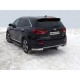Защита задняя овальные уголки 75х42 мм ТСС для Kia Sorento Prime 2018-2021