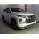 Защита передняя нижняя (двойная) 76,1/60,3 мм ТСС для Mitsubishi Pajero Sport III Рестайлинг 2019 – н.в. 