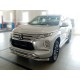 Защита переднего бампера двойная d-76+60 для Mitsubishi Pajero Sport 2021 – н.в.