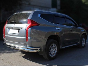 Защита заднего бампера "Волна" d-76+43 для Mitsubishi Pajero Sport 2021 – н.в. MPS21_3.1