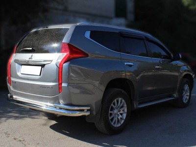Защита заднего бампера "Волна" d-76+43 для Mitsubishi Pajero Sport 2021 – н.в.