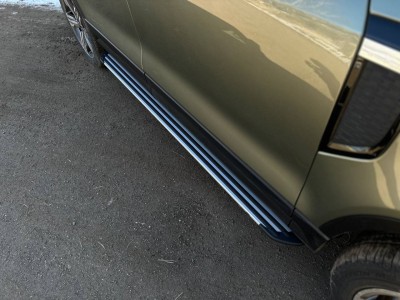 Пороги алюминиевые "Slim Line Silver" 2020 мм для Rox 01 2024-н.в.
