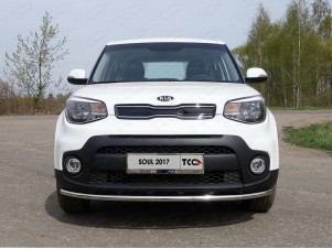 Защита переднего бампера 42 мм для Kia Soul № KIASOUL17-17