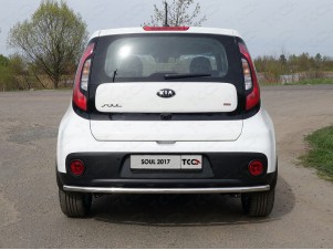 Защита заднего бампера 42 мм для Kia Soul № KIASOUL17-24