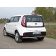 Защита заднего бампера 42 мм ТСС для Kia Soul 2016-2021