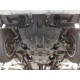 Защита картера, КПП и РК (композит 10 мм) для Toyota Land Cruiser 300 2021-н.в. (V - все), Lexus LX 500D 2021-н.в., Lexus LX 600 2021-н.в. (2 части)