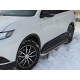 Пороги лист d-53 Технотек для Mitsubishi Outlander 2018-2021