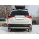 Защита заднего бампера радиусная двойная d-60+43 Технотек для Mitsubishi Outlander 2018-2021