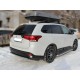 Защита заднего бампера радиусная двойная d-60+43 Технотек для Mitsubishi Outlander 2018-2021