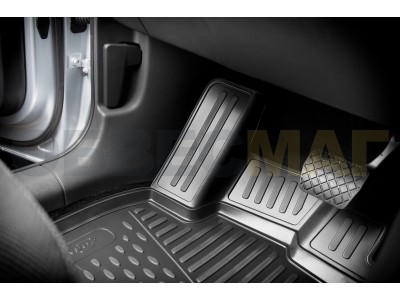 Коврики в салон 3D Format, полиуретан 4 шт (повышенная износостойкость) на короткий кузов для Volkswagen Tiguan 2016-2021