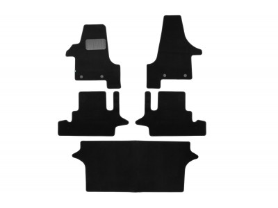 Коврики в салон Klever Standard на минивэн 5 шт для Volkswagen Multivan Highline АКПП 2003-2009, 2009-2015