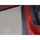 Пороги алюминиевые Slim Line Black ТСС для Mazda CX-9 2017-2021