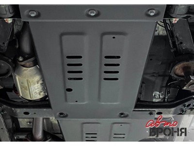 Защита КПП (сталь) + комплект крепежа для BAIC BJ40 2023-н.в. (V - 2.0, АКПП, полный)