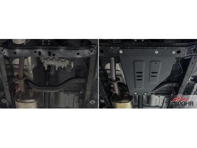 Защита РК (сталь) + комплект крепежа для BAIC BJ40 2023-н.в. (V - 2.0, АКПП, полный)