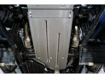Защита АКПП и раздаточной коробки (алюминий) 4мм ТСС для Toyota Land Cruiser 300 2021 – н.в.
