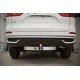 Фаркоп с нержавеющей накладкой Haval H6 2014-2020, Haval M6 2021-н.в. съемное крепление шара под американский квадрат