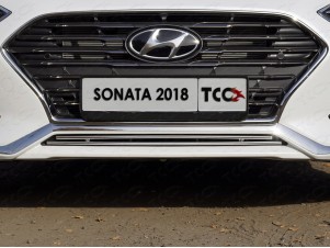 Накладка решётки радиатора нижняя 12 мм для Hyundai Sonata № HYUNSON18-12