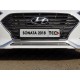 Накладка решётки радиатора нижняя 12 мм для Hyundai Sonata 2017-2019
