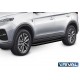 Порог-площадка "Premium-Black" A180ALB Rival + комплект крепежа для JAC S7 2020-н.в. 