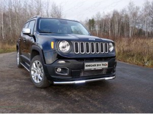 Защита переднего бампера с ДХО 60 мм для Jeep Renegade № JEEPREN4WD15-02
