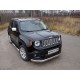 Пороги труба овальная с накладками 120х60 мм ТСС для Jeep Renegade 2015-2021