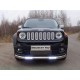 Защита передняя овальная с ДХО 75х42 мм ТСС для Jeep Renegade 2015-2021