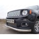 Защита передняя овальная с ДХО 75х42 мм ТСС для Jeep Renegade 2015-2021