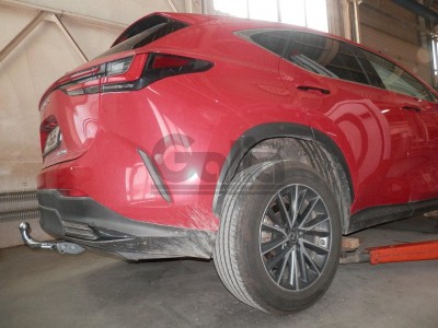 Фаркоп оцинкованный для Lexus NX350H 2022-н.в., Lexus NX450H 2022-н.в. быстросъемное крепление шара