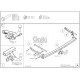 Фаркоп оцинкованный Galia шар BMA съёмный на универсал для Ford Focus 2 2005-2011