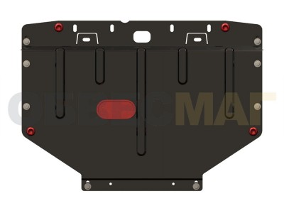 Защита картера Шериф для 1,6, 1,8, 2,0, 1,9TD сталь 2 мм для Audi A4 2001-2004