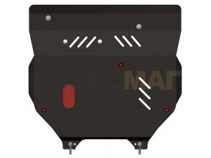 Защита картера и КПП Шериф сталь 2 мм для Dodge Caliber/Jeep Compass/Liberty/Patriot № 04.0951