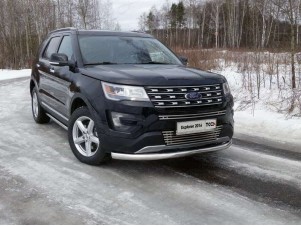 Защита переднего бампера 76 мм для Ford Explorer № FOREXPL16-18