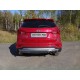 Защита заднего бампера 60-42 мм ТСС для Hyundai Santa Fe 2015-2018