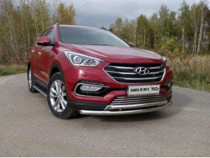 Накладка решётки радиатора 16 мм для Hyundai Santa Fe № HYUNSF4WD15-07
