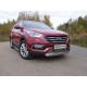 Накладка решётки радиатора 16 мм ТСС для Hyundai Santa Fe 2015-2018